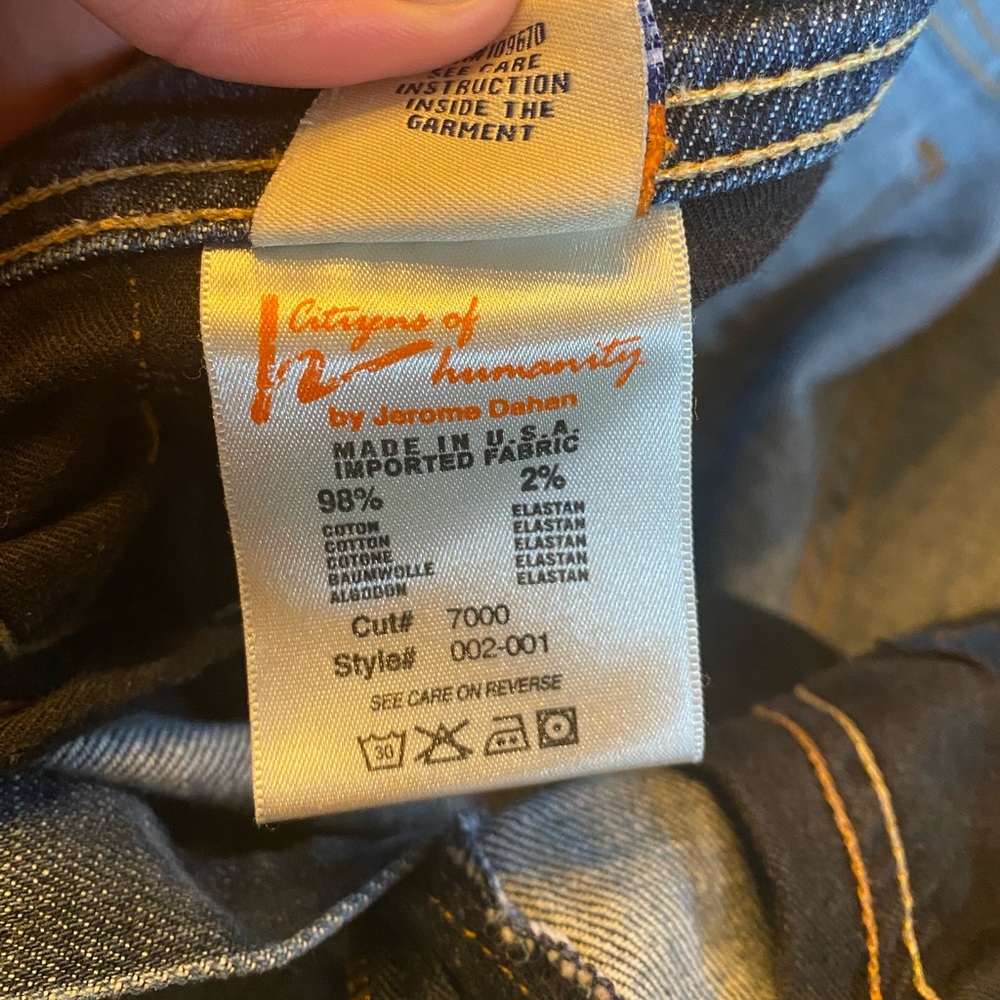 ๐จ Handpainted CoH Ingrid Jeans Size 27 Brazil B2 - Picture 5 of 8